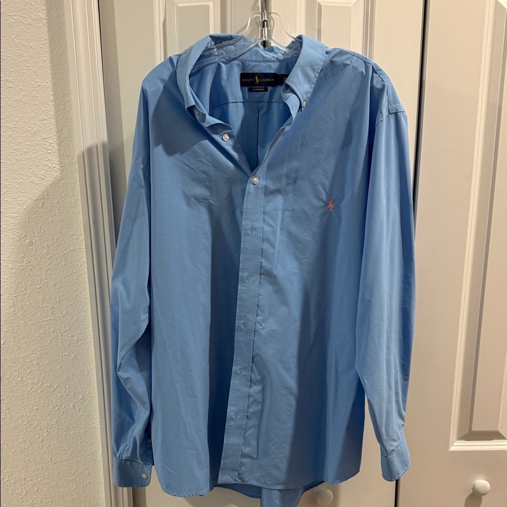 Ralph Lauren Men's Light Blue Casual Shirt